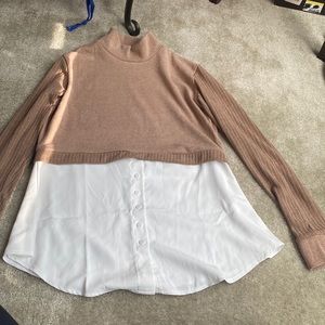 Layered sweater top